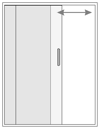 Sliding shower door diagram 1