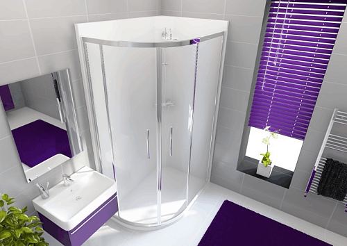Envirotec Offset quadrant leak free shower pod