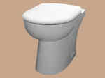 Twyford Entice back to wall WC pan, seat and cover