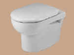 Twyford Entice wall hung WC pan, seat and cover