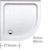 Coram universal riser shower tray - quadrant with tiling upstands