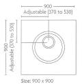 Aquadec Easyfit 2 - ADE9090GRY
