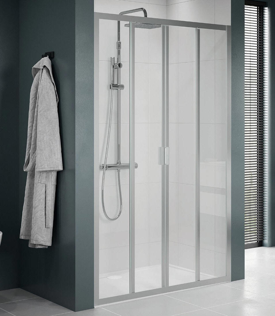 Novellini LUNES 2.0 2A extra wide shower enclosure with double sliding doors