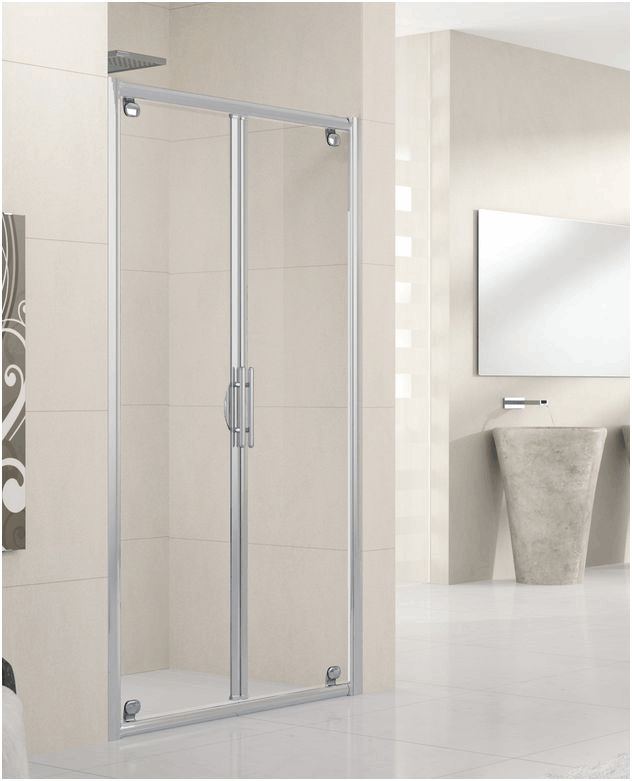 Novellini LUNES B framed saloon style double door shower enclosure