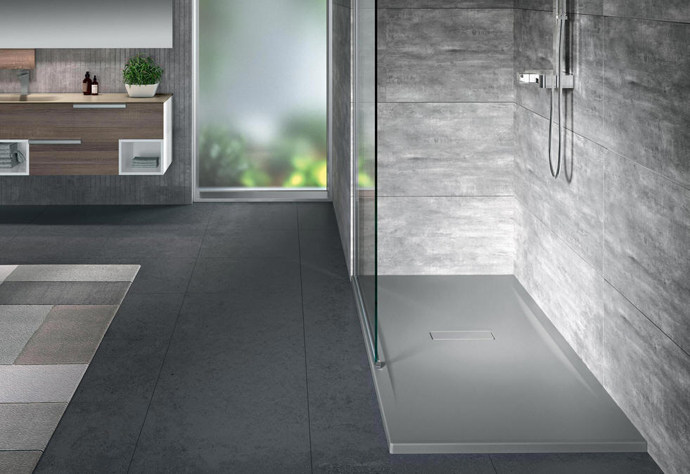 Novellini Custom Shower tray can be cut ro suit awkward shapes.