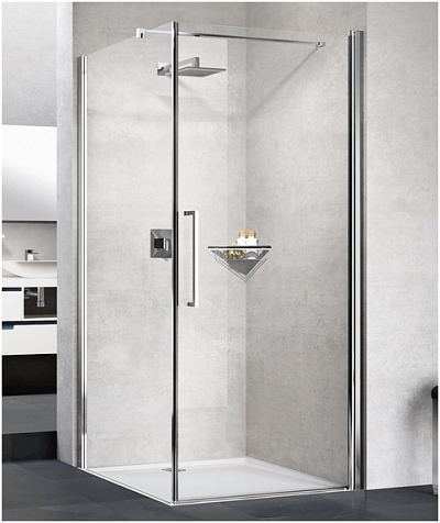 Novellini Young 2.0 hinged shower door and side panel enclosure