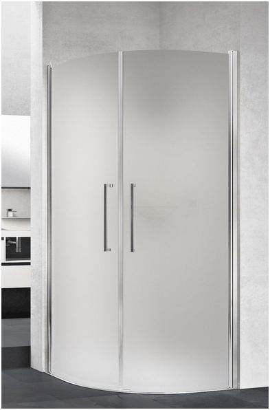 Novellini Young 2 - R2 Lux quadrant shower enclosure with two hinged doors