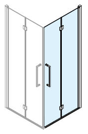 Left hand bi-fold door