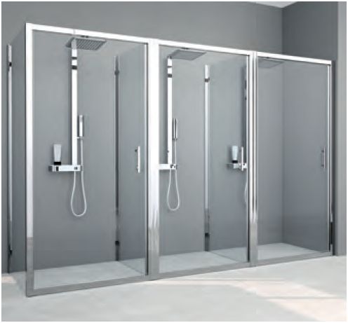Novellini Zephyros F Special 5. Custom separating panels for shower enclosures