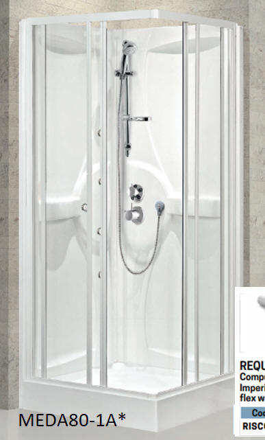 Novellini MEDIA shower pod - empty (no shower equipment)