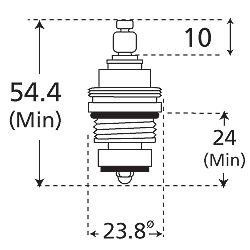 Replacement 1/2" BSP standard tap valve diagram