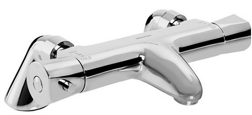 Thermostatic brassware suitable for use with a walk in bath