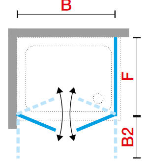 RIGA 2b saloon shower door dia 4 (Corner)